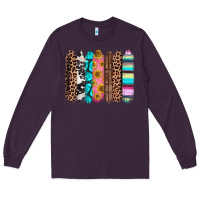 Plum Western brushstrokes Long Sleeve Tee - CTS Tumbler Store