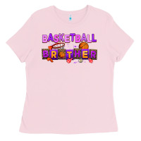 Bubblegum Pink basketball brother Ladies Tee - AdoDesignShop