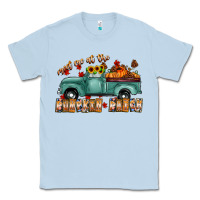 Dusty Blue meet me af the pumpkin patch Classic Tee - CowhideDigitalArt