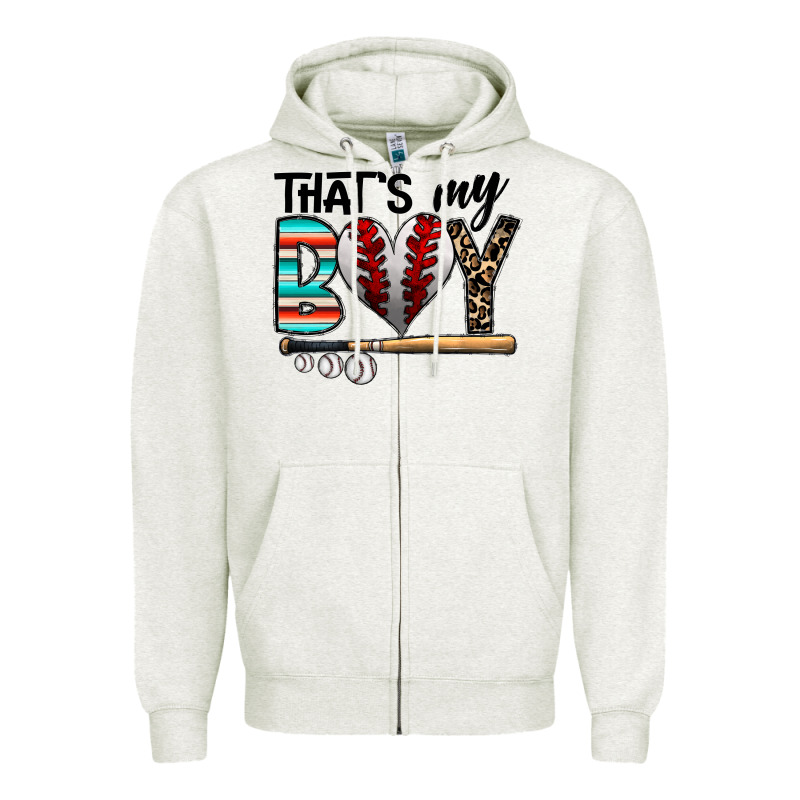 Baseball Zipper Hoodie by CowhideDigitalArt | Teevron
