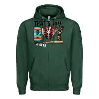Sports Green baseball Zipper Hoodie - CowhideDigitalArt