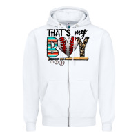 White baseball Zipper Hoodie - CowhideDigitalArt
