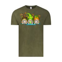 Vintage Olive frog gnomes Vintage Tee - Zillion Design Studio