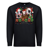 Black ho ho ho heifer christmas heifers Premium Sweatshirt - Jasminsmagicworld