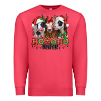 Cardinal ho ho ho heifer christmas heifers Premium Sweatshirt - Jasminsmagicworld