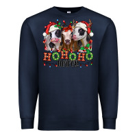 Navy ho ho ho heifer christmas heifers Premium Sweatshirt - Jasminsmagicworld