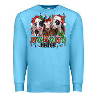 Ocean Blue ho ho ho heifer christmas heifers Premium Sweatshirt - Jasminsmagicworld