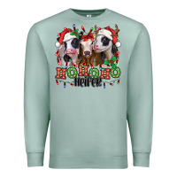 Seafoam ho ho ho heifer christmas heifers Premium Sweatshirt - Jasminsmagicworld