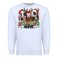 White ho ho ho heifer christmas heifers Premium Sweatshirt - Jasminsmagicworld