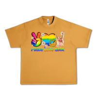 Peanut Butter peace love rock pride Urban Heavy Tee - texasbilliewilder