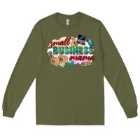 Army Green small business mama Long Sleeve Tee - Zillion Design Studio
