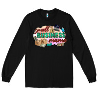 Black small business mama Long Sleeve Tee - Zillion Design Studio