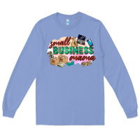 Colony Blue small business mama Long Sleeve Tee - Zillion Design Studio