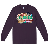 Plum small business mama Long Sleeve Tee - Zillion Design Studio