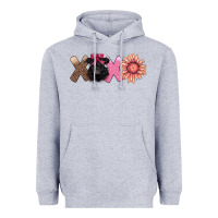 Heather Grey xoxo belted galloway Heavyweight Hoodie - AdoDesignShop