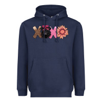 Navy xoxo belted galloway Heavyweight Hoodie - AdoDesignShop