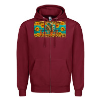 Burgundy free spirit license plate Zipper Hoodie - HRA Design Shop