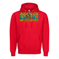 Red free spirit license plate Zipper Hoodie - HRA Design Shop