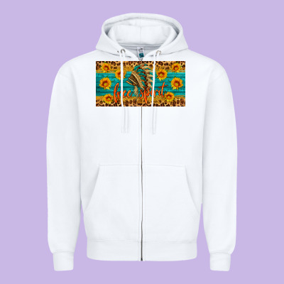Free Spirit License Plate Zipper Hoodie Designed By Hra Design Shop