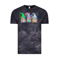 Cloud Black floral gnomes Vintage Tee - Zillion Design Studio