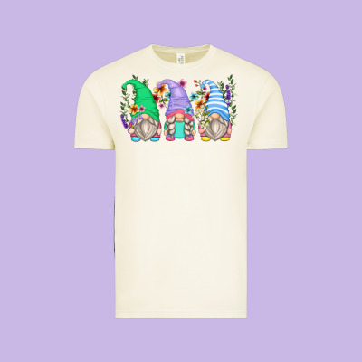 Floral Gnomes Vintage Tee Designed By Zillion Design Studio