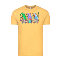 Vintage Mustard floral gnomes Vintage Tee - Zillion Design Studio