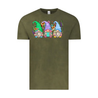 Vintage Olive floral gnomes Vintage Tee - Zillion Design Studio