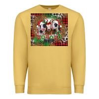 Antique Gold ho ho ho heifer Christmas heifers Premium Sweatshirt - Jasminsmagicworld