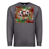 Charcoal Heather ho ho ho heifer Christmas heifers Premium Sweatshirt - Jasminsmagicworld
