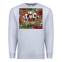 Heather Grey ho ho ho heifer Christmas heifers Premium Sweatshirt - Jasminsmagicworld