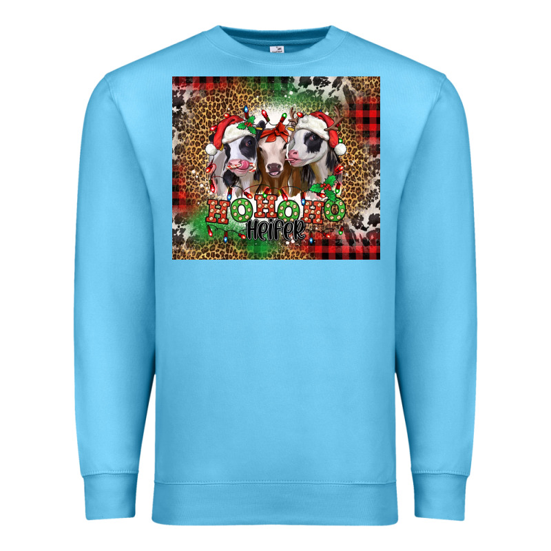 Ho Ho Ho Heifer Christmas Heifers Premium Sweatshirt by Jasminsmagicworld | Teevron