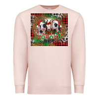 Pale Pink ho ho ho heifer Christmas heifers Premium Sweatshirt - Jasminsmagicworld
