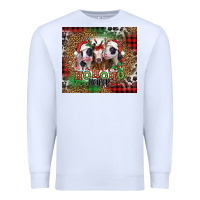 White ho ho ho heifer Christmas heifers Premium Sweatshirt - Jasminsmagicworld