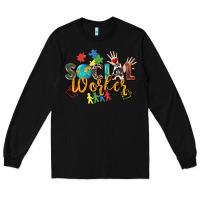 Black social worker Long Sleeve Tee - Zillion Design Studio