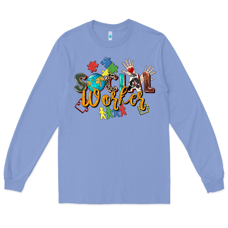 Social Worker Long Sleeve Tee by Zillion Design Studio | Teevron