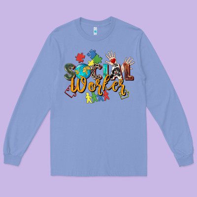 Social Worker Long Sleeve Tee Designed By Zillion Design Studio
