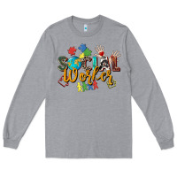 Heather Grey social worker Long Sleeve Tee - Zillion Design Studio