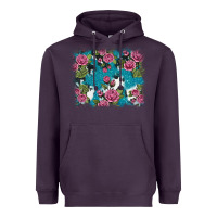 Plum v.drose glitter cowhide Heavyweight Hoodie - AdoDesignShop