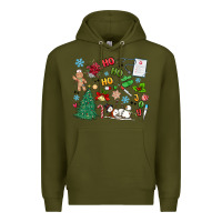 Army Green nurse christmas Premium Hoodie - MaliasSmallBusiness
