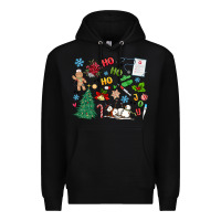 Black nurse christmas Premium Hoodie - MaliasSmallBusiness