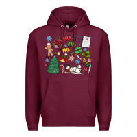 Burgundy nurse christmas Premium Hoodie - MaliasSmallBusiness