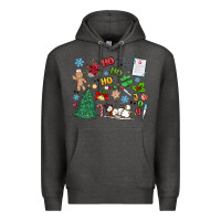 Charcoal Heather nurse christmas Premium Hoodie - MaliasSmallBusiness