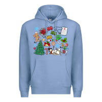 Colony Blue nurse christmas Premium Hoodie - MaliasSmallBusiness