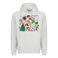 Dove Grey nurse christmas Premium Hoodie - MaliasSmallBusiness