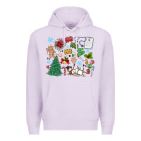 Lilac nurse christmas Premium Hoodie - MaliasSmallBusiness