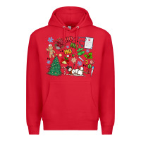 Red nurse christmas Premium Hoodie - MaliasSmallBusiness