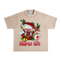 French Oak christmas nurse life gnome Urban Heavy Tee - BarkalooDesign