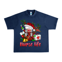 Navy christmas nurse life gnome Urban Heavy Tee - BarkalooDesign