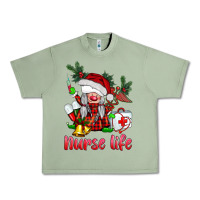Oil Green christmas nurse life gnome Urban Heavy Tee - BarkalooDesign