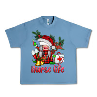 Pebble Blue christmas nurse life gnome Urban Heavy Tee - BarkalooDesign